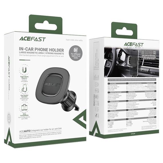 Автотримач Acefast D44 Black | Зображення 1