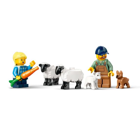 Конструктор LEGO City Червоний фермерський трактор із причепом і вівцями (60461) | Зображення 5
