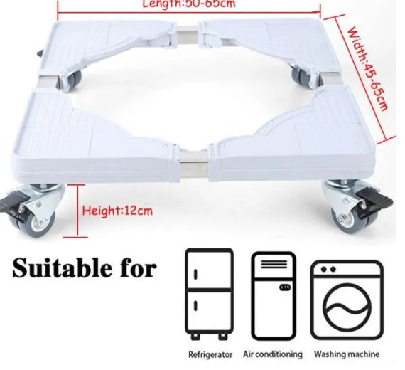 Пересувна підставка на коліщатках для пральної машини та холодильника | Зображення 4