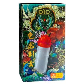 Презерватив з шипами OLO GENBU DRAGON і з подовжуючою кулькою