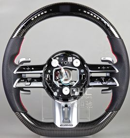 Руль AMG 2021-Style (Карбон, LED, 4pin) для Mercedes CLS C257 2018- гг