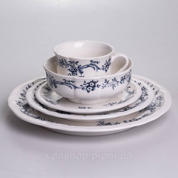 Столовый набор посуды тарелок и чашек 32 предмета на 6 персон Vintage фарфоровый YY78-10A | Зображення 7