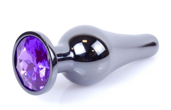 Анальний затор Boss Series - Jewellery Dark Silver BUTT PLUG Purple, BS6400061 Sex Aura | Зображення 2