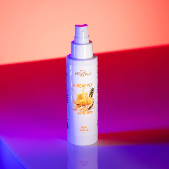 Інтимний гель-лубрикант - MyLove Taste Slide Sensitive Pineapple, 100 мл | Зображення 3