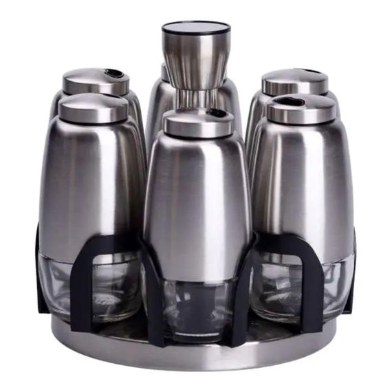 Набор баночек для специй 6 шт 15х15х16 см карусель для хранения специй HP-1300