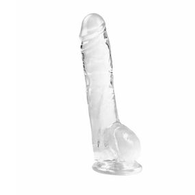 Гнучкий прозорий фалос на присосці 15,5см