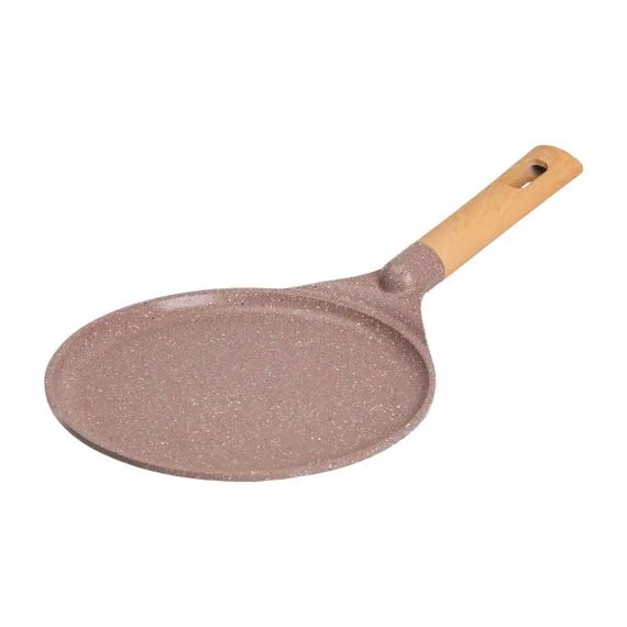 Алюмінієва млинна сковорода Marble з антипригарним покриттям Ø 24 см, товсте дно MGC кавова HP-4-428CO