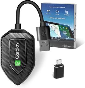 CarPlay бездротовий адаптер Android Auto, Карплей для перетворення дротого на бездротовий для авто з 2017 року