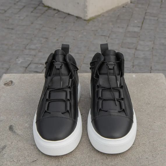 Чорні шкіряні черевики для чоловіків 41 розмір | Зображення 2