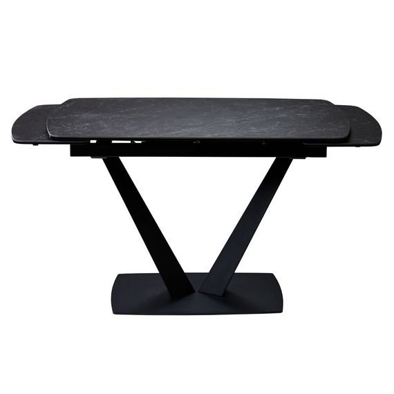 Стол керамический Concepto ELVI BLACK MARBLE 120-180 см черный | Зображення 3