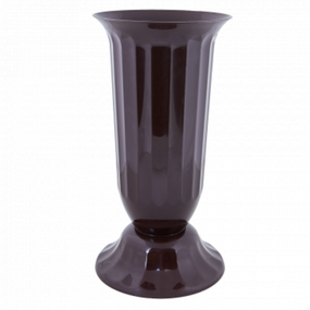 Вазон Флора з підставкою 29см темно-коричневий Алеана