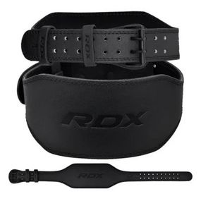 Атлетический пояс RDX 6 шкіряний Full Black L (WBS-6FB-L)
