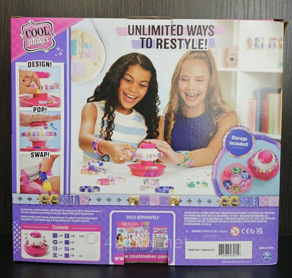 Набор с машинкой для создания браслетов Cool Maker PopStyle Bracelet Making Kit Оригинал | Зображення 9