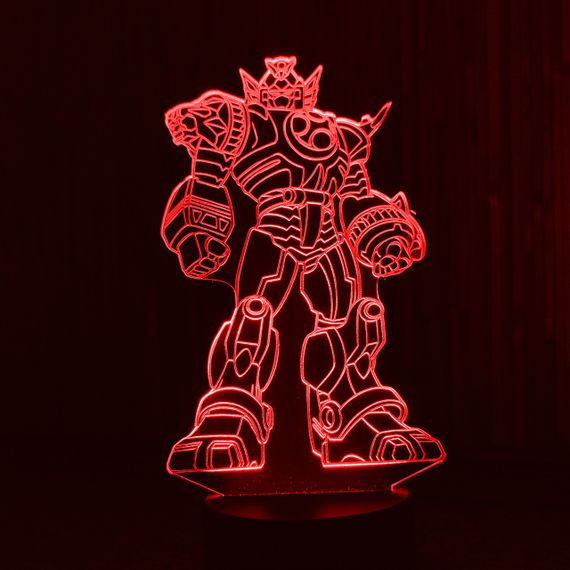 Акриловий світильник-нічник Трансформер червоний tty-n001327