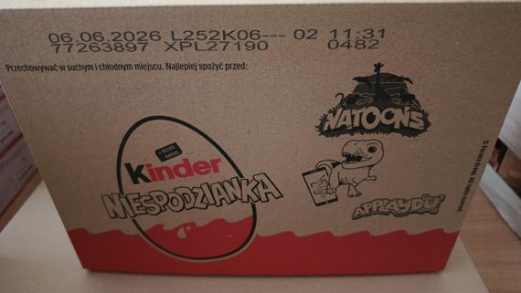 Цукерки шоколадні яйце Кіндер Kinder серія Natoons (жывотные), 20г, для хлопчиків і дівчаток | Зображення 1