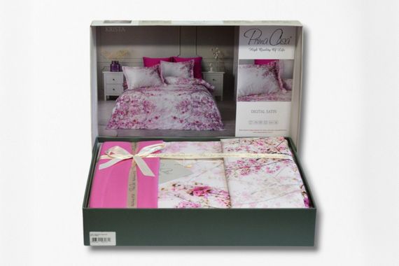 Комплект постільної білизни Prima Casa Digital Satin 200 х 220 см. Krista | Зображення 4