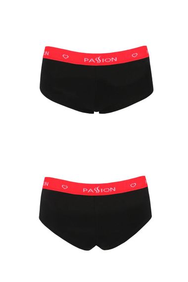Трусики-шортики Passion PS003 PANTIES XL, black Sex Aura | Зображення 1