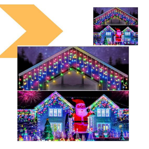 Гірлянда-штора різнокольорова 12м 200L XPRO (46874-91016_335) | Зображення 1