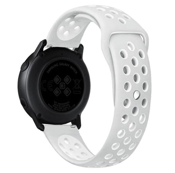 Спортивний ремінець Primo Perfor Sport для годинника Samsung Galaxy Watch Active / Active 2 - Grey&White | Зображення 1