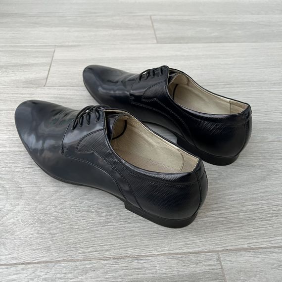 Туфлі дербі сині лаковані - 42 розмір | Зображення 2