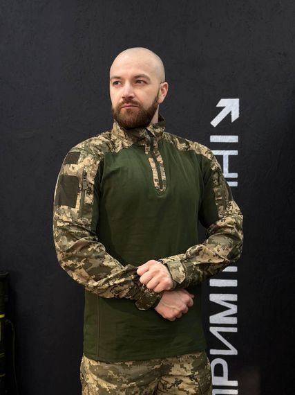 Тактичний Військовий Убакс Олива /Піксель 4.5.0 Покращений Under Body Armor Combat Shirt | Зображення 2