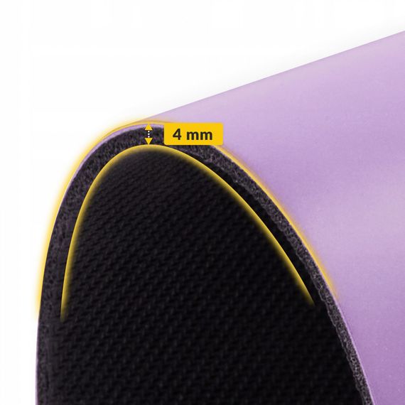 Килимок (мат) спортивний 4FIZJO PU 183 x 68 x 0.4 см для йоги та фітнесу 4FJ0589 Violet (P-5907739319548) | Зображення 5