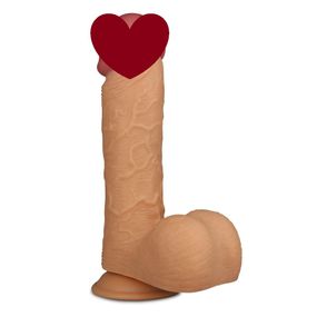 Реалістичний фалоімітатор з мошонкою 9 KING-SIZED DILDO Sex Aura