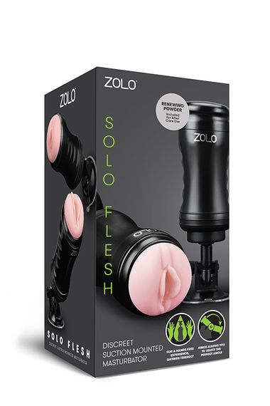 Мастурбатор у колбі вагіна ZOLO SOLO HANDSFREE MASTURBATOR | Зображення 1