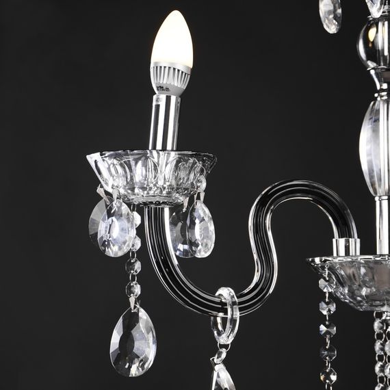 Люстра свеча подвесная хрустальная E14 40W CH (BCL-383S/3) | Зображення 5