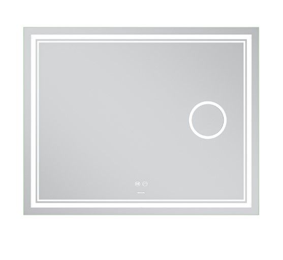 Дзеркало Mixxus Premium QUADRO MR20-100x80 (LED Touch, Anti-fog, лінза) (MP6623) | Зображення 4