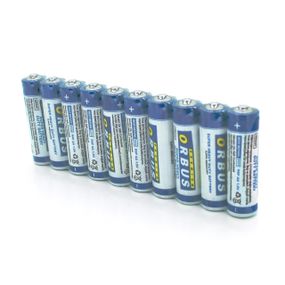 Батарейка сольова Orbus Zinc Carbon 1.5V AA/LR06.10 штуки shrink