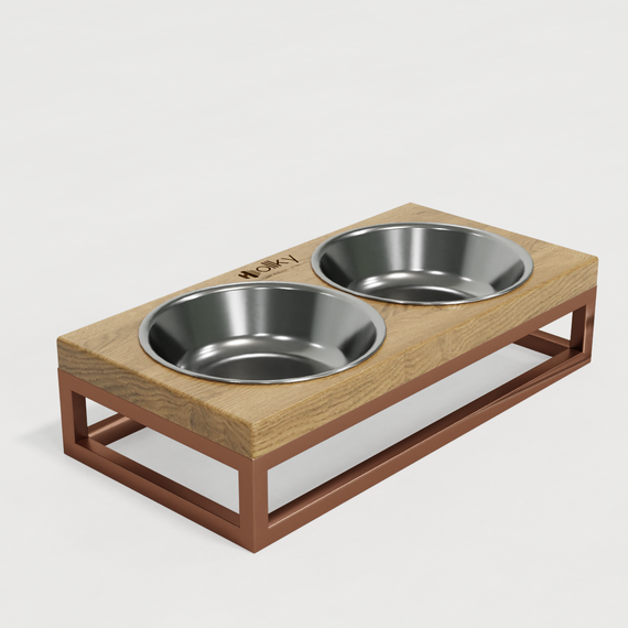 Миски на подставке для маленьких собак и котов Hollky Base XS (2 × 0,25 л) BXS-28145-GLNT | Зображення 4