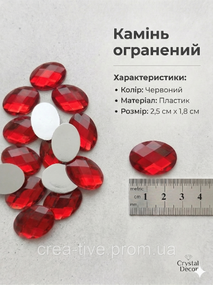 Круглий камінь, граний 2.5 см