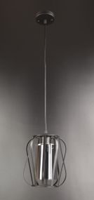 Люстра підвісна LOFT на 1 лампочку 25870 Чорний 30-100х19х19 см.