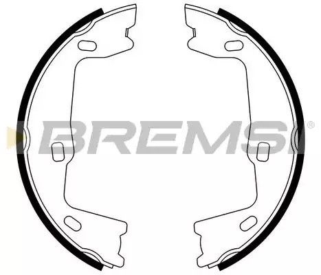 Колодки ручного гальма Opel Astra F 91-01/Vectra A, B 88-03, Bremsi (GF0349) | Зображення 2