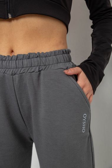 Спортивные штаны женские  -уценка, цвет серый, 238R325-U-4 | Зображення 4