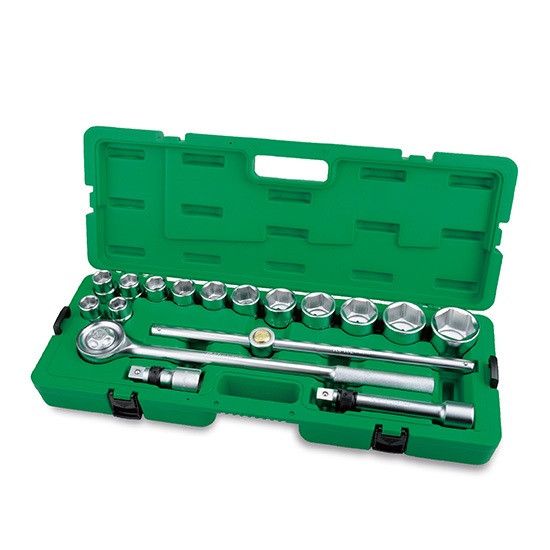 Набор головок с трещоткой TOPTUL 3/4" 17ед (6-гр) GCAI1701