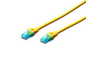 Патч-корд DIGITUS CCA CAT 5e UTP, 2м, AWG 26/7, PVC, желтый (DK-1512-020/Y)