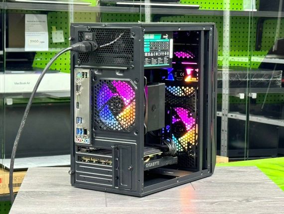 Ігровий ПК AeroСool CS-107-A-BK-v2 Tower / AMD Ryzen 5 5500 (6 (12) ядер по 3.6 - 4.2 GHz) / 16 GB DDR4 / 480 GB SSD / nVidia GeForce GTX 1660 Super, 6 GB GDDR6, 192-bit / 600W б/в | Зображення 2