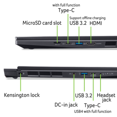 Ноутбук Acer Nitro 14 AN14-41-R68M (NH.QSSEU.001) Obsidian Black | Зображення 9