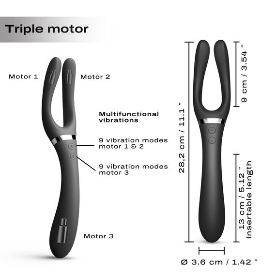 Вібратор-стимулятор Dorcel INFINITE JOY BLACK, багатофункціональний, унісекс | Зображення 4