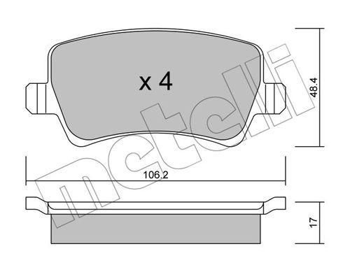 Колодки тормозные задние Ford Galaxy S-Max 06-15 Volvo S60 S80 V60 V70 XC60 XC70 08- Land Rover 11 22-0676-0 | Зображення 5