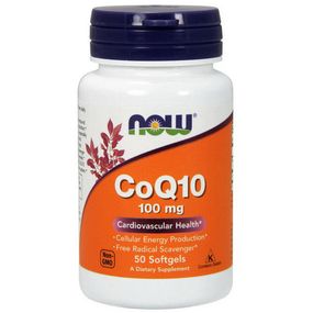 Коэнзим NOW Foods CoQ10 100 mg 50 Softgels