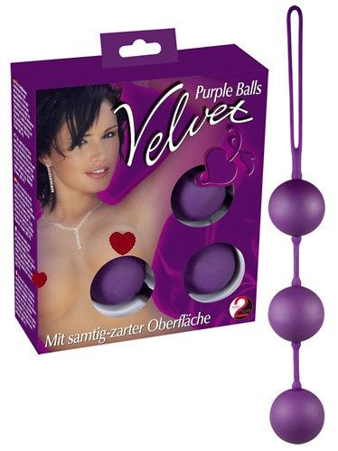 Вагінальні кульки ПУРПУРОВЕ ТРІО sexstyle