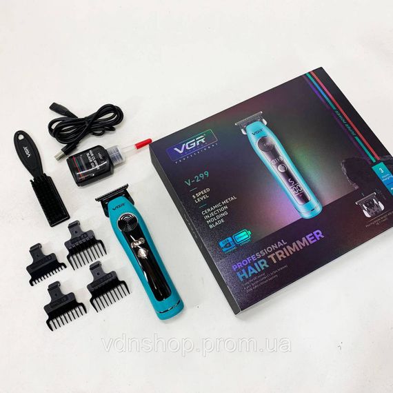 Багатофункціональний тример для стрижки волосся і тіла VGR, Тример з регульованою довжиною DG-21 | Зображення 9