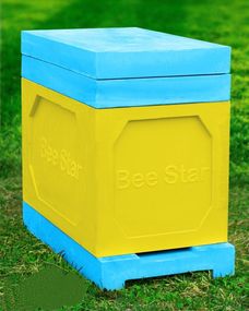 Улей ППУ «BeeStar» (1 корпус Дадан 300 мм + кормушка на 6 рамок) — цветной