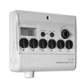 Таймер для поливу одноканальний Claber Multipla AC 220/24 V LCD (6 програм)