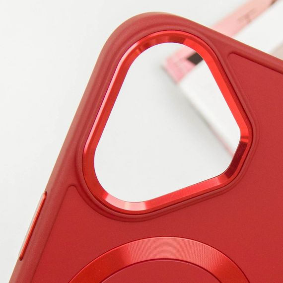 TPU чехол Bonbon Metal Style with MagSafe для Apple iPhone 16 Plus (6.7") Красный / Red | Зображення 2