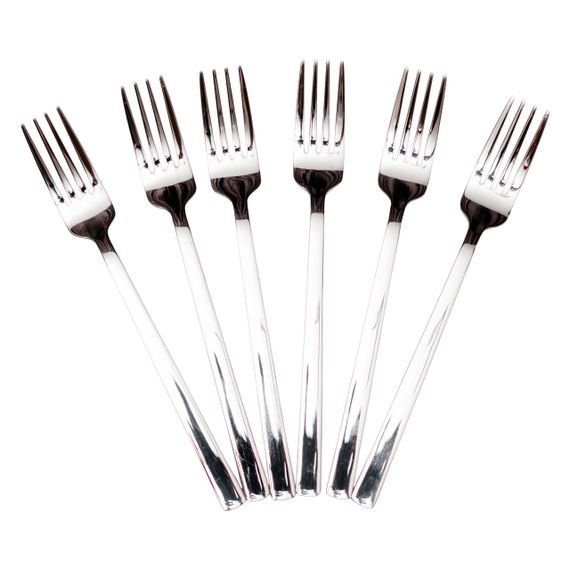Набір десертних виделок 6 предметів 16 (см) Срібло HP-8-25