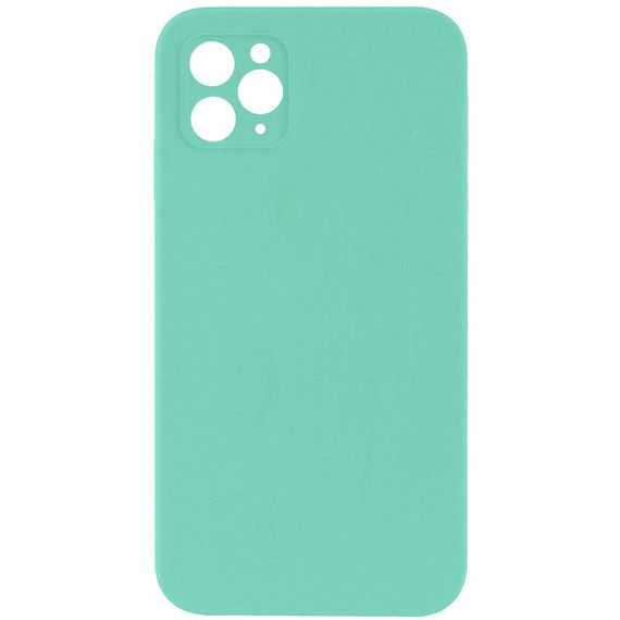 Чохол Silicone Case Square Full Camera Protective (AA) NOLOGO для Apple iPhone 11 Pro (5.8") Бірюзовий / Turquoise